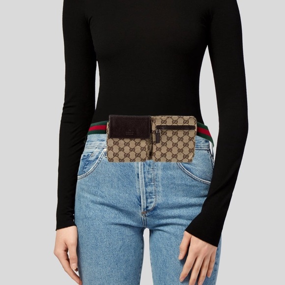 Gucci GG canvas double pocket belt bag - Picture 4 of 15